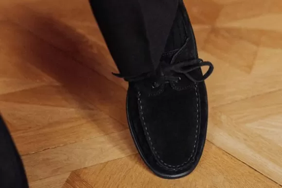 MORJAS Boat Shoes*The Boat Shoe BlackSuede