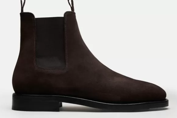 MORJAS Bottines*The Chelsea Boot BrownSuede