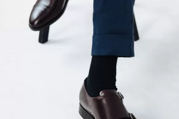 MORJAS Monk Straps*The Double Monkstrap BurgundyCalf