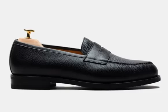 MORJAS Mocassins*The Penny Loafer BlackGrain