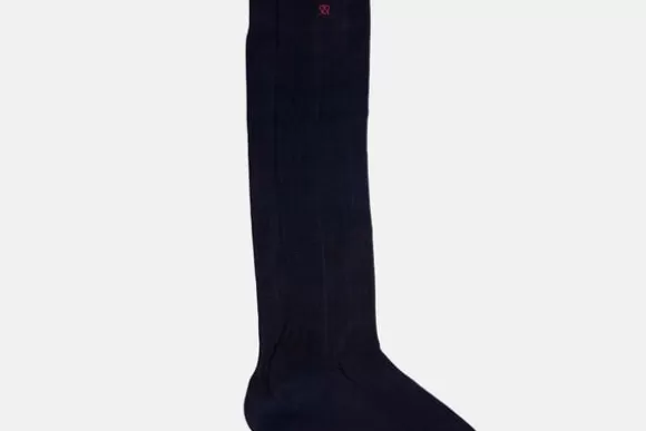 MORJAS Chaussettes*The Sock NavyRibbed